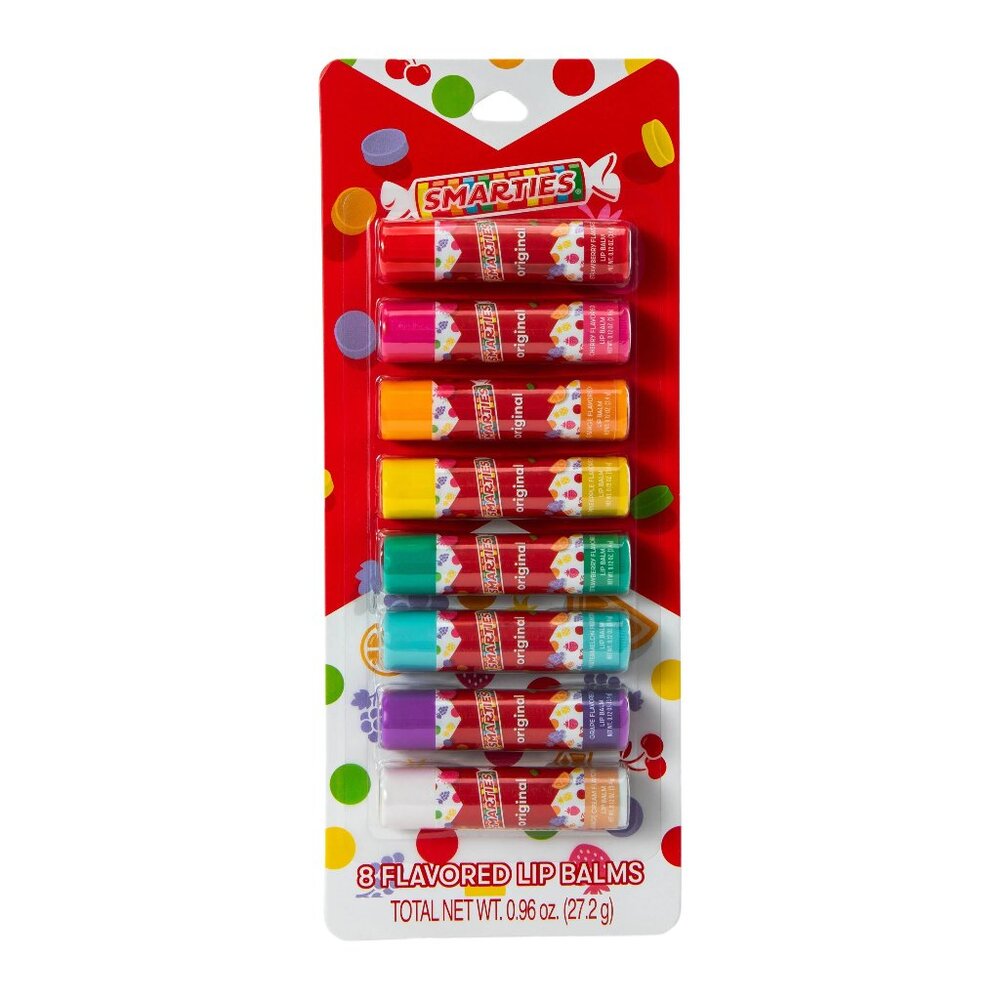 NWT Taste Beauty Smarties 8 Flavored Lip Balms